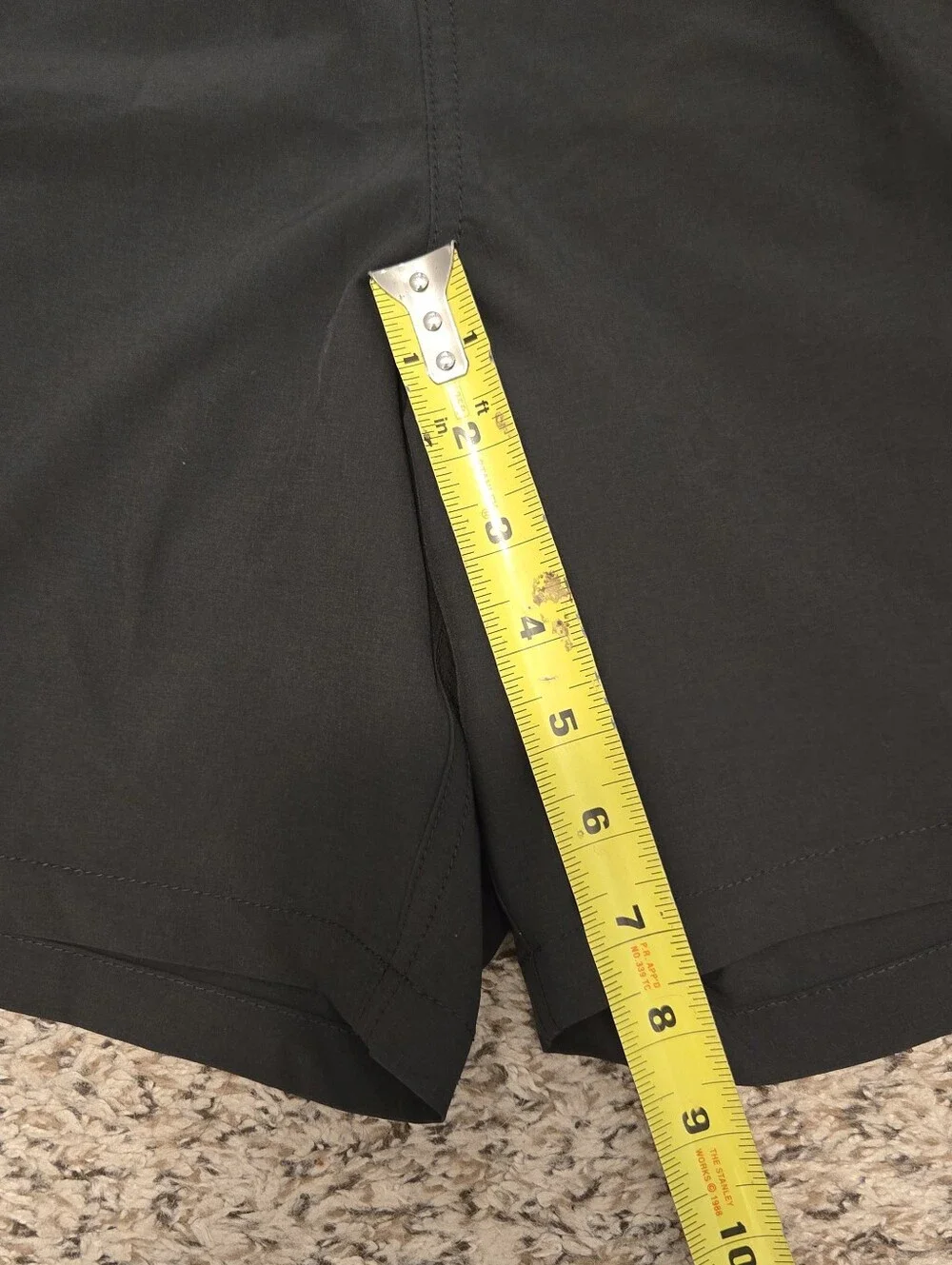 Bonobos Mens XXL Swim Bathing Suit 7” Inseam Black Solid Design Drawstring